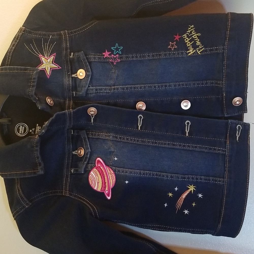 Denim Embellished Jacket - Picture 5 of 8